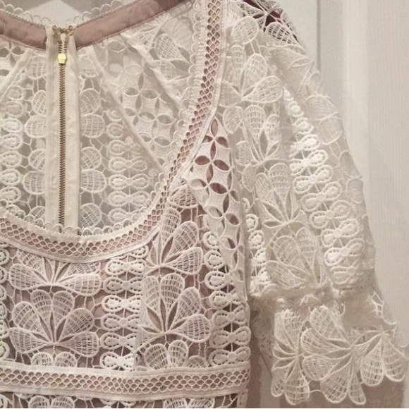 SOLD NWT self-portrait floral guipure lace midi - Picture 8 of 8